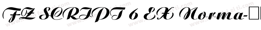 FZ SCRIPT 6 EX Norma字体转换
